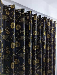 Velvet Jacquard Curtains (Top Quality)