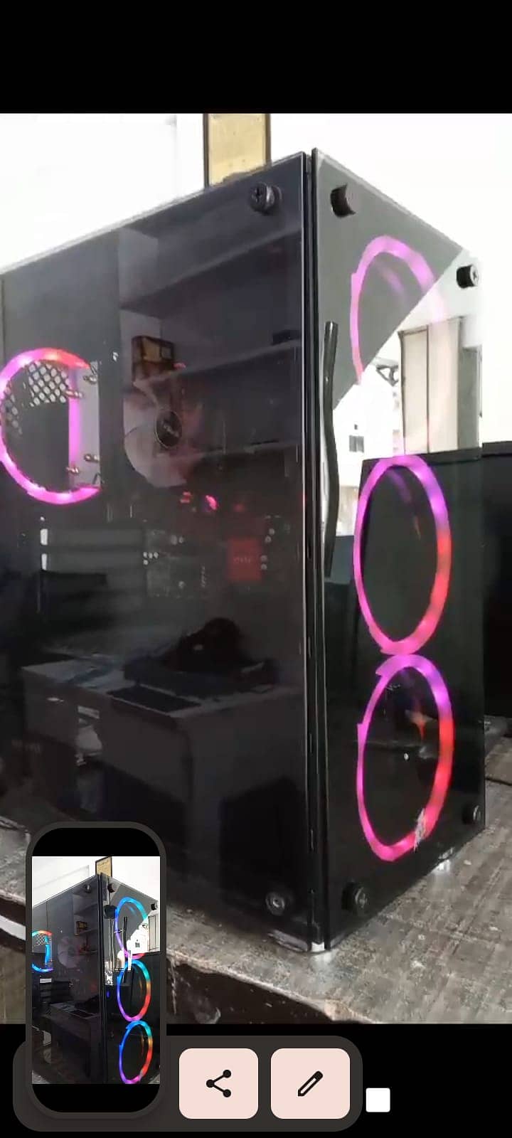 Gaming Casing with RGB Fans 3