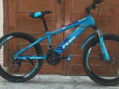MTB plus byccle 24 size with Shimano 7 gear +dual disc brakes