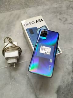 Oppo A54 mobile with box and charger