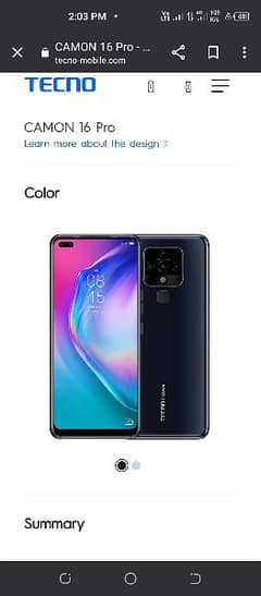 tecno camon 16 pro