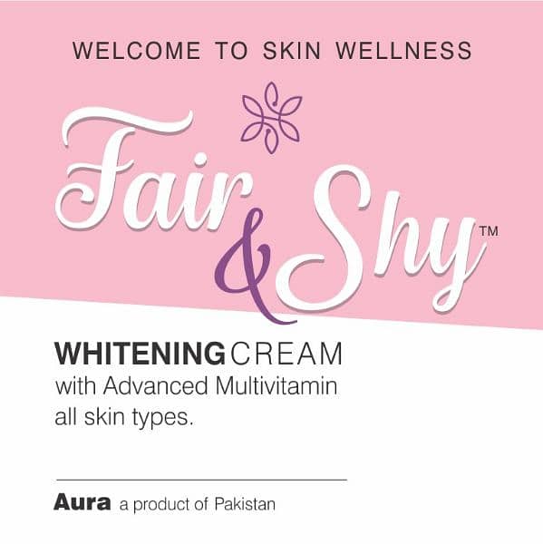 Fair & shy whiting creams available for sale 1