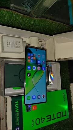 infinix not 40 Pro 12+12gb Ram 256gb Rom full box 0319/3220/613