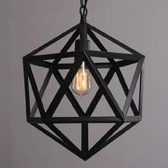 Hexagon Ceiling Lamp with Bulb