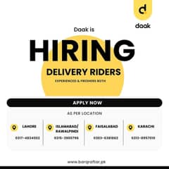 HIRING DELIVERY RIDERS 0314-9479650