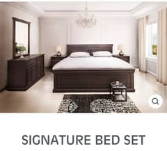 Chen One Bed with dressing table and 2 side table