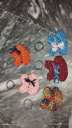 mini crochet keyring