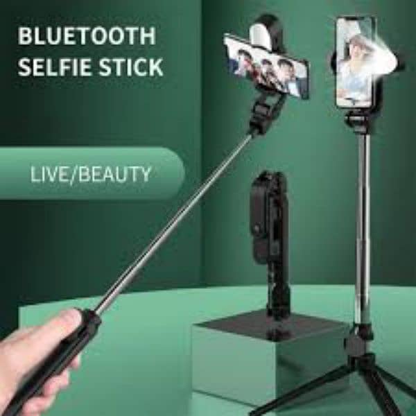 Selfie Stick With LED Light Mini Tripod Stand 1