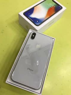 iphone x 64Gb pta approved 85battery with box All original 0