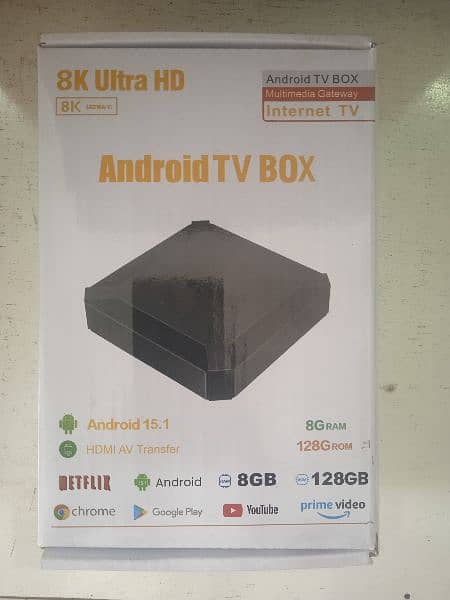 Android tv box new model 8GB Ram 128 GB memory 0