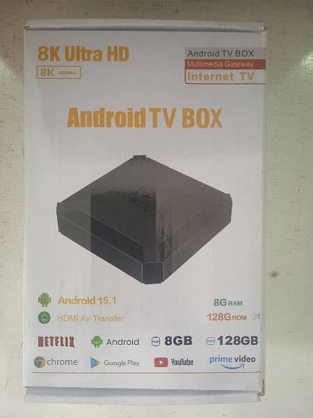 Android tv box new model 8GB Ram 128 GB memory 1