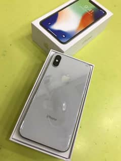 iphone x 64Gb pta approved 85 battery with box all original