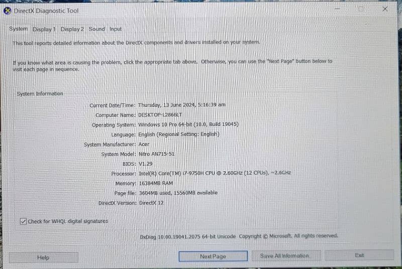 Acer Ci7 9th gen, 4gb nvidia graphics laptop 2
