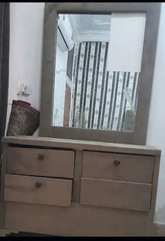 bed with side table and dressing table 0