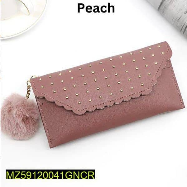 WOMEN'S PU LEATHER WALLET(HOME DELIVERY AVAILABLE ALL OVER THE PAK) 1