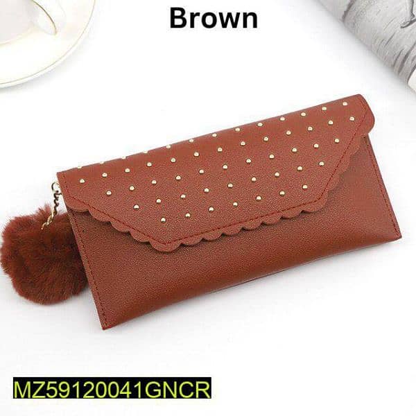 WOMEN'S PU LEATHER WALLET(HOME DELIVERY AVAILABLE ALL OVER THE PAK) 2