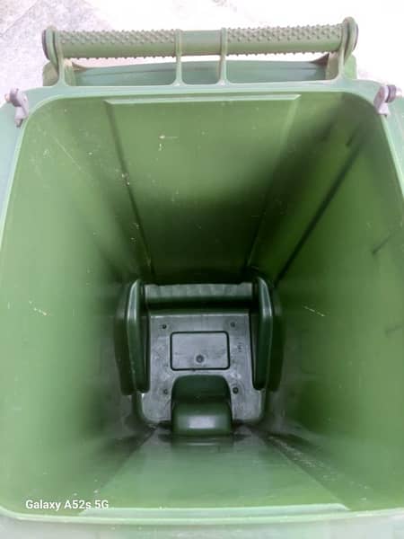 big green plastic dustbin 3