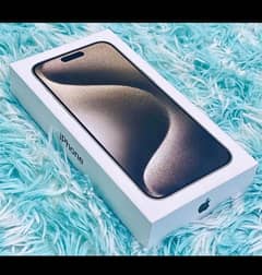 sealed and box packed iPhone 15Pro blue Titanium 128