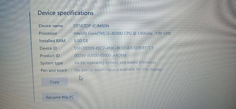 Lenovo Core i3 4th gen European Model 3