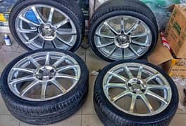 Original Weds Leonis 17 inch Alloy Rims without tyres.