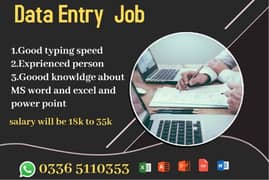 Data entry operator and handling of front desk