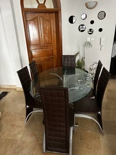 Dark brown modern chairs