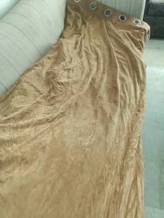 Velvety curtains, single piece, 10.5 feet by 6.5 feet