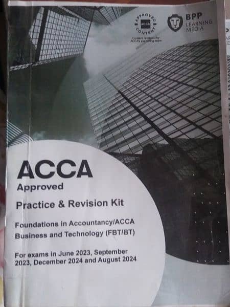 ACCA Books for MA1-FA1-BT1 0