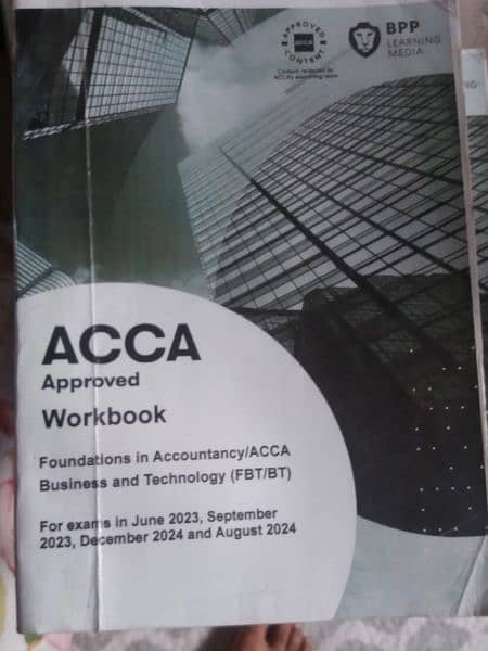 ACCA Books for MA1-FA1-BT1 1