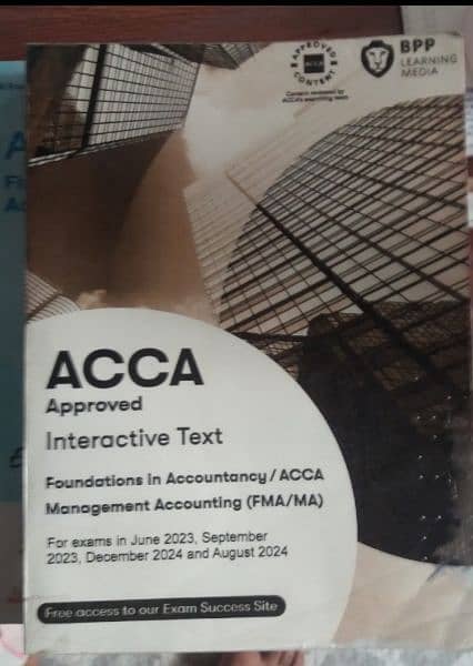 ACCA Books for MA1-FA1-BT1 2