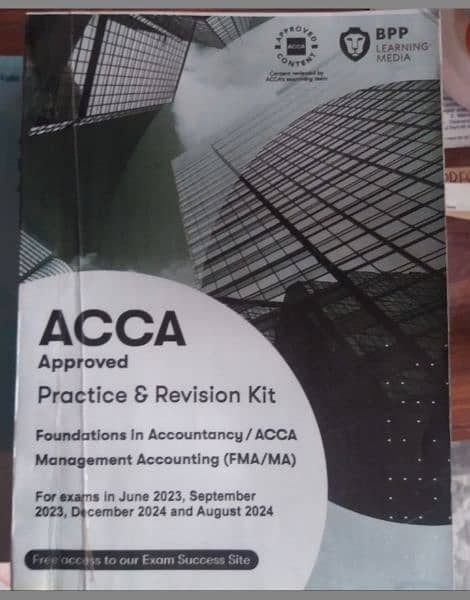 ACCA Books for MA1-FA1-BT1 3