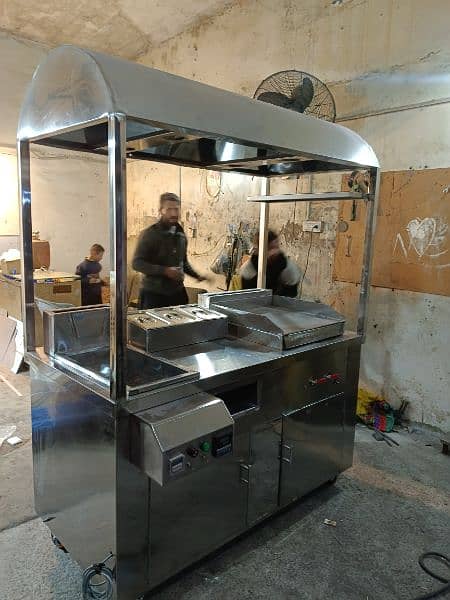 Burger Shawarma Fries counter/ stall/ cart 17