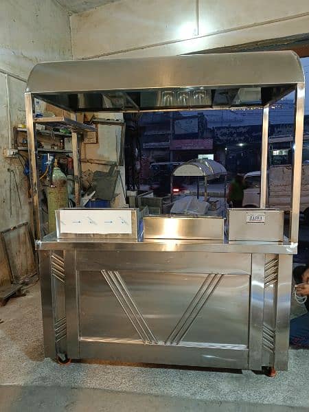 Burger Shawarma Fries counter/ stall/ cart 18