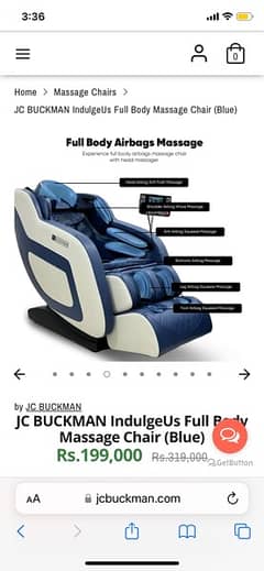 Jc buckman massage chair