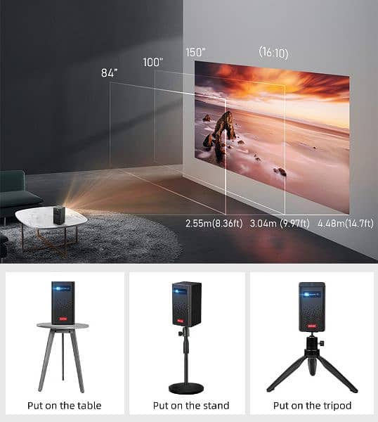 byintek P20 Android rechargeable projector 13