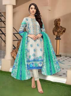 Lawn Suit| Unstitched Lawn Collection| 3 Pieces Suit|Women Suit