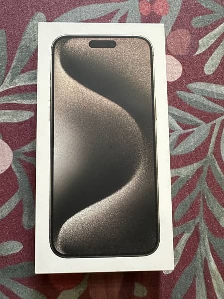 Iphone 15 Pro Max 256 GB Box Pack Natural Titanium (Physical + E sim ) 0