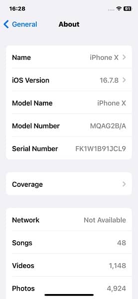 Iphone X 256GB Non PTA 1