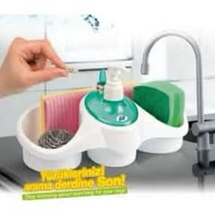 Soap dispenser and sponge holder