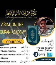 online Quran teaching with Tajweed