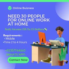 Online job Available