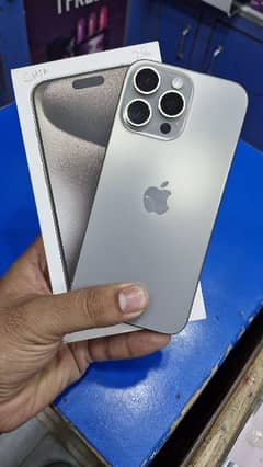 iPhone 15 pro max natural titanium physical dual sim pta approved