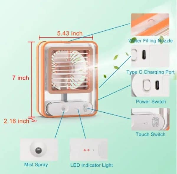 Air Conditioner Usb Mini Air Cooler Fan 2