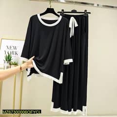 2 PC's Woman Stitched Cotton Jersey plain sleepwear Free Delivery