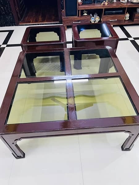 Center Table with 2 side tables for sale 2