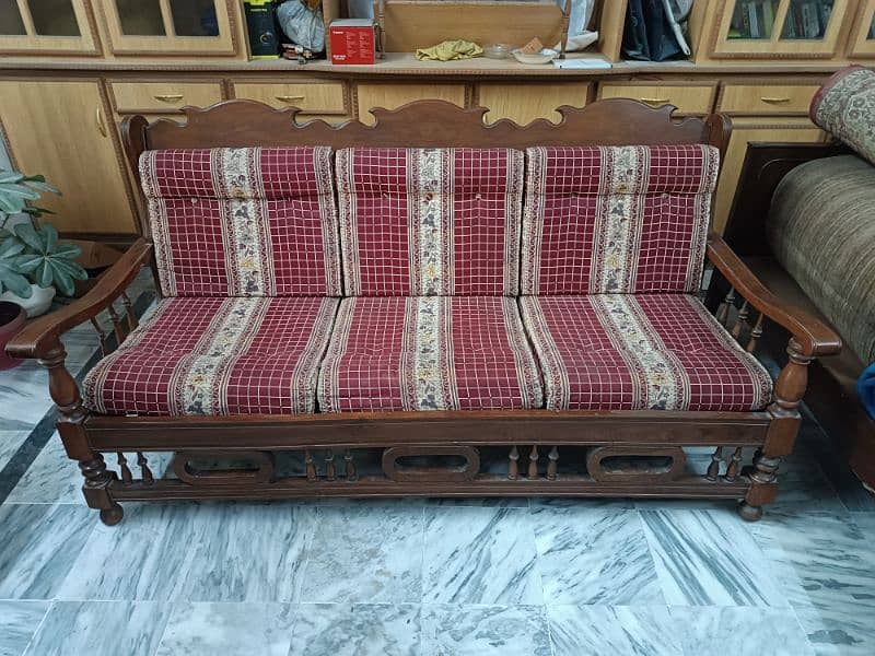 5 Seater Sofa Set Sheesham Wood Original 0