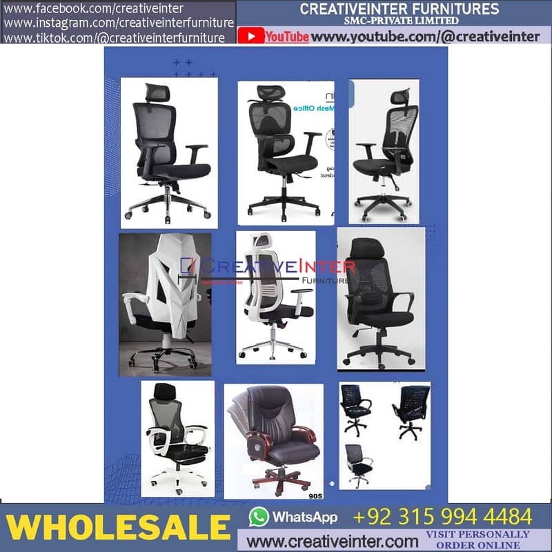 Ergonomic Office Chair Executive Table Mesh Revolving Study Computer 8