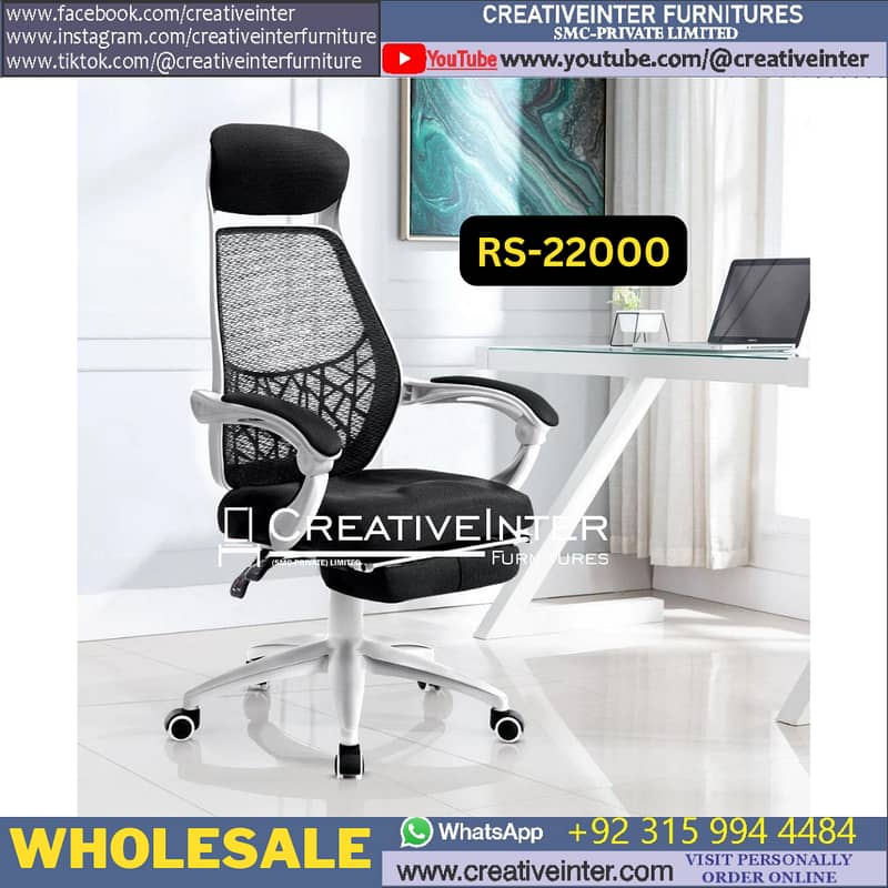 Ergonomic Office Chair Executive Table Mesh Revolving Study Computer 15