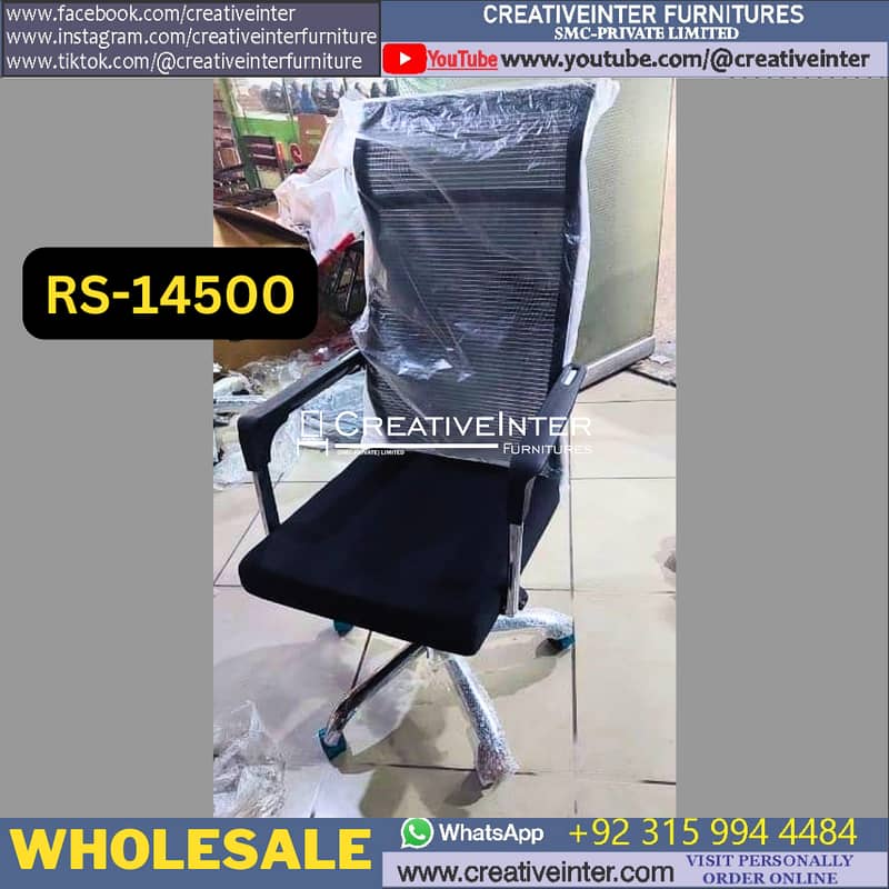 Ergonomic Office Chair Executive Table Mesh Revolving Study Computer 16