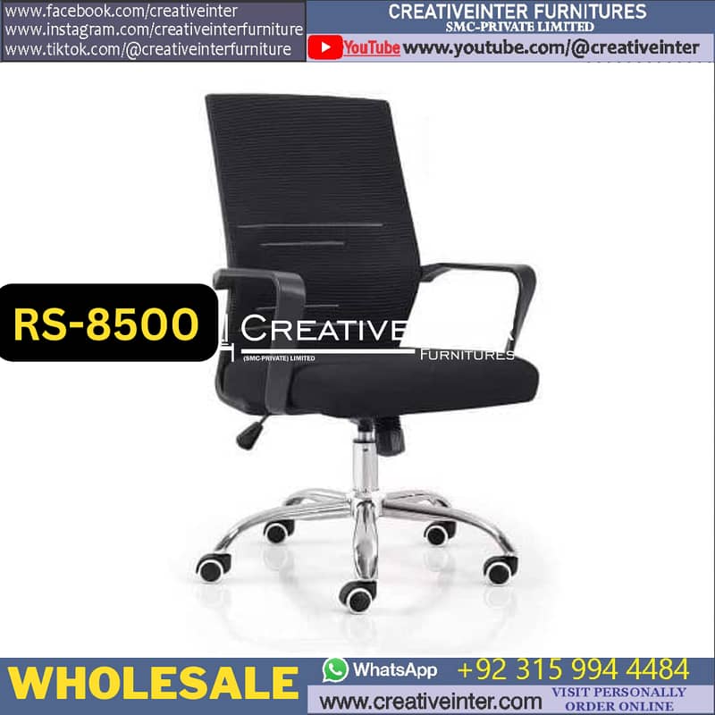 Ergonomic Office Chair Executive Table Mesh Revolving Study Computer 17